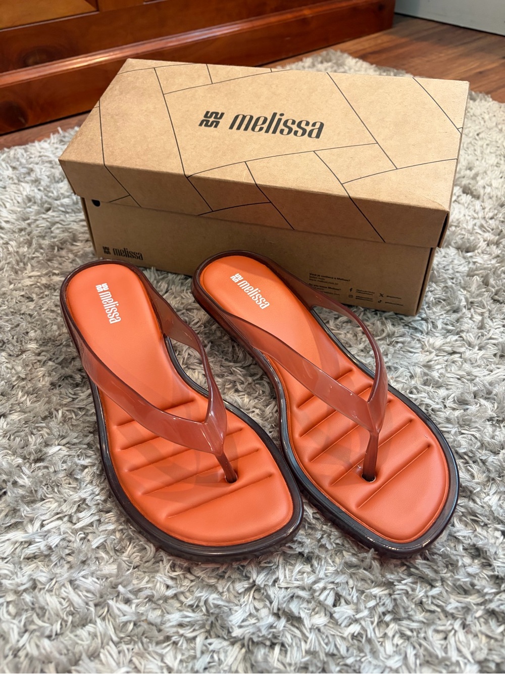 BNIB Melissa Flip Flop Kitten Jelly Heel Sandals size 8 - Picture 2 of 10